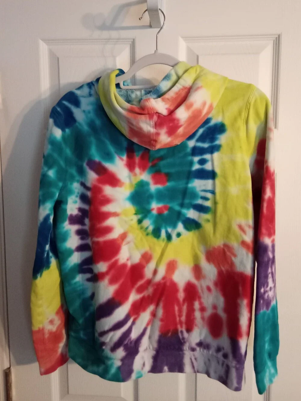 Lands' End Multicolor Tie-Dye Hooded Sweatshirt Girls Size XXL